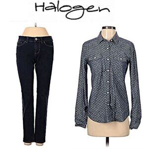 BUNDLE!!! HALOGEN outfit! Jeans & chambray shirt - size: 25 waist/XS
